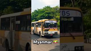 Colorful YANGON buses 🚌🇲🇲 [upl. by Noivaz706]