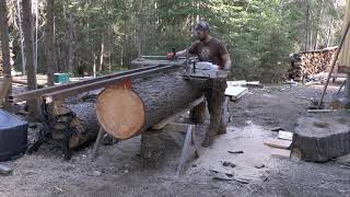 Logs to Lumber Alaskan Chainsaw Milling [upl. by Gravante100]