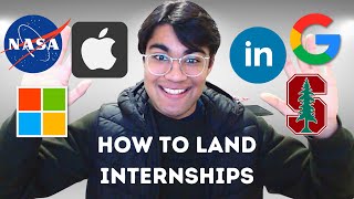 How to Get Internships as a High Schooler ULTIMATE GUIDE [upl. by Lladnew]