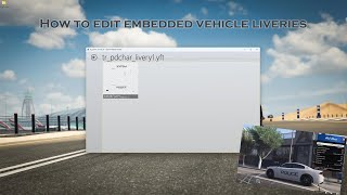 GTA V  FIveM How To Edit YFT Liveries Embedded Liveries [upl. by Cyrille559]