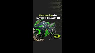 3D Scanning the Kawasaki Ninja using the HandySCAN Black Elite [upl. by Brunhilda]