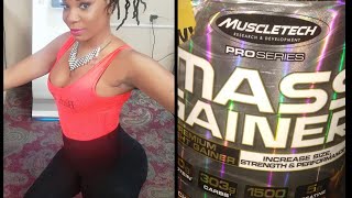 How To Gain Weight Using High Calorie Shake MuscleTechMass Gainer [upl. by Airdnaxela]