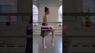 Beginner Pointe Foot Shaping 🩰 everydayballet [upl. by Eelhsa]