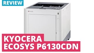 Kyocera ECOSYS P6130CDN A4 Colour Laser Printer [upl. by Kaehpos682]