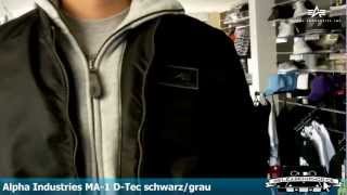 Alpha Industries MA1 DTec schwarzgrau  Produktansicht  Releasehiphopde [upl. by Sadie]