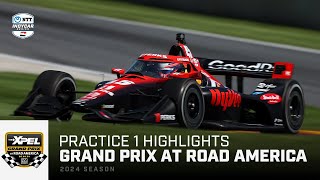 Practice 1 Highlights  2024 XPEL Grand Prix at Road America  INDYCAR [upl. by Lawan]