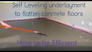 Self Level Concrete Efficiently SLU  Laticrete NXT Level  Level quick for large format tile [upl. by Shirley]