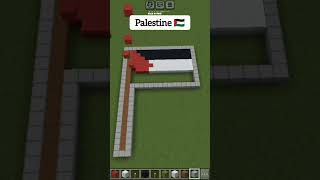 Palestine flag Minecraft minecraft minecraftshorts shortsvideo gaming [upl. by Teak138]