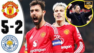 EFL Cup 2024  SHOCKER Manchester United vs Leicester City [upl. by Nitsyrc]