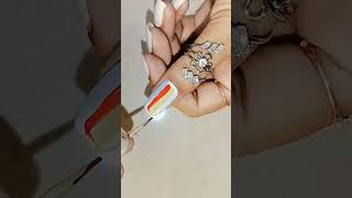 simple nails arts 💅 beautiful nails design 😍🤩nailsdesignclub ytshorts youtubeshorts [upl. by Peper]