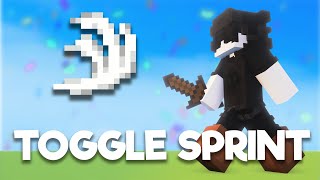 how to get toggle sprint in minecraft bedrock [upl. by Ahsinelg939]