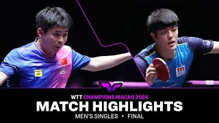 Lin Shidong vs Dang Qiu  MS Final  WTT Champions Macao 2024 [upl. by Aerdnuahs705]