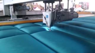 FALCON  Double Needle Quilting Machine  UPHOLSTERY [upl. by Oinotla]