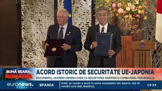 Uniunea Europeană și Japonia au semnat un pact istoric strategic și de apărare [upl. by Lothario]