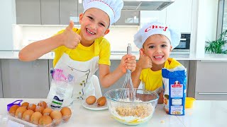 Vlad and Niki cooking for Mom and other funny stories for kids [upl. by Snowman]