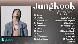 Jungkook 정국 of BTS Playlist solo and cover 2023 Updated [upl. by Buller]