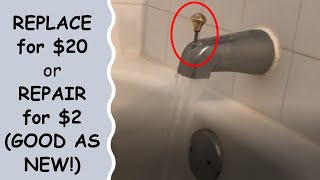 How To Replace Or Fix Tub Spout Not Working [upl. by Stedt]