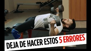 5 ERRORES QUE MUCHOS HACEN AL ENTRENAR CON MANCUERNAS [upl. by Mailiw]