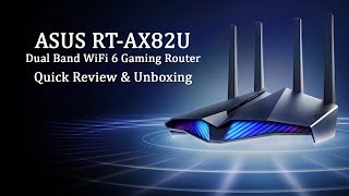 Quick Review of ASUS RTAX82U WiFi 6 Gaming Router [upl. by Kimmie]