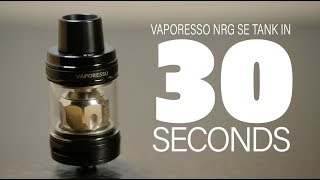 Vaporesso NRG SE SubOhm Tank Review  in 30 Seconds [upl. by Ariada]