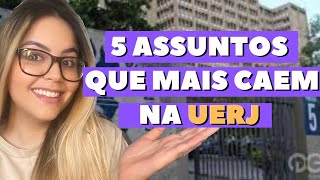 O QUE MAIS CAEM NA UERJ  TOP 5 ASSUNTOS VESTIBULAR DO RIO [upl. by Ykcir982]