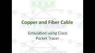 Copper and Fiber Cable using Cisco Packet Tracer [upl. by Leunamesoj]