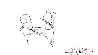 Mienshao combat  Practica de animacion 4 [upl. by Attiuqal]