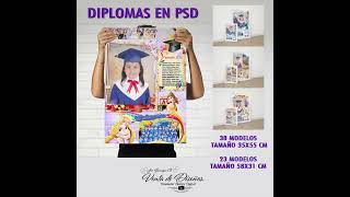 SUPER PACK GRADUACIONES DISEÑOS EN PSD [upl. by Miarfe]