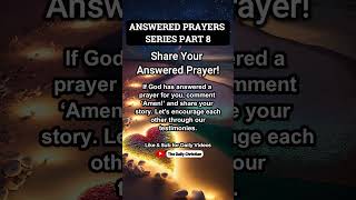 Answered Prayer Series Part 8 [upl. by Bolte753]