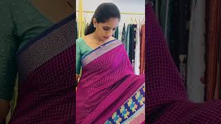 checks saree beautifulcomfortable sarees only3300 ph9392737717 [upl. by Cung784]