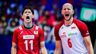 19 Years Old Yuji Nishida VS Bartosz Kurek  Japan vs Poland  Volleyball World Cup 2019 [upl. by Sterrett912]