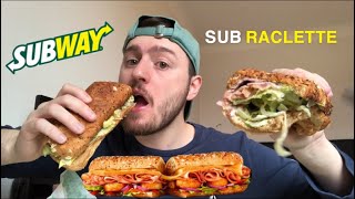 DÉGUSTATION NOUVEAU SANDWICH RACLETTE SUBWAY [upl. by Aicitel]