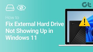 How to Fix External Hard Drive Not Showing Up in Windows 11 [upl. by Dolf]