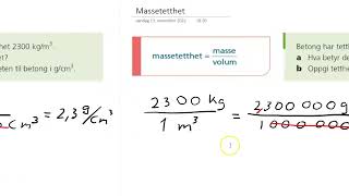 Sammensatte enheter Massetetthet 1P 1PY [upl. by Myrwyn]