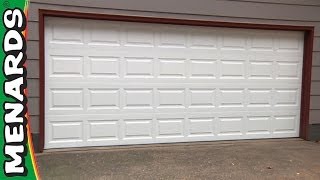 How To Install a Garage Door  Menards [upl. by Limhaj]