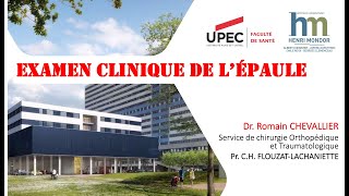 Examen clinique de lépaule [upl. by Ray]