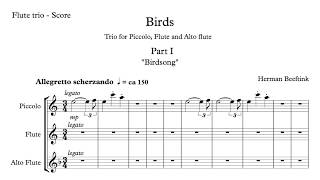 Herman Beeftink  quotBirdsquot Flute Trio Complete [upl. by Daloris]