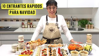 10 ENTRANTES RÁPIDOS para Navidad [upl. by Scrivenor]