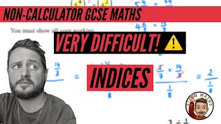 Very Difficult GCSE Maths Questions Indices NonCalc [upl. by Savick42]