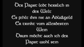 Die Streuner  Papst und Sultan Lyric [upl. by Ettenoitna844]