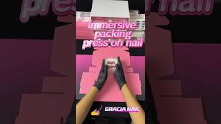 ASMR packaging order press on nails pressonnails nails nailtech smallbusiness nails nailart [upl. by Yhtamit]