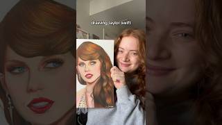 Drawing Taylor Swift 🎨✨🤭 taylorswift youtubeshorts shorts short artist art artwork drawing [upl. by Adnicul517]