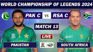 PAKISTAN vs SOUTH AFRICA MATCH 13 LIVE SCORES  PAK vs SA LIVE  WORLD CHAMPIONSHIP OF LEGENDS [upl. by Christalle]