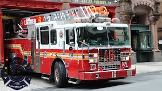 FDNY Ladder 16 Responding [upl. by Ainahtan]