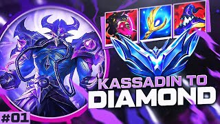 How to ACTUALLY Climb to Diamond with Kassadin 1  BEST Build amp Runes [upl. by Malley]