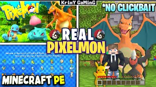 REAL PIXELMON MOD FOR MCPEMCBE  BEST PIXELMON MOD FOR MINECRAFT PE  BEDROCK [upl. by Selima799]