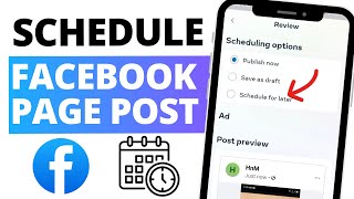 How to Schedule POST on Facebook Page  Verified Guide [upl. by Odiug81]