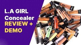 LA Girl Pro HD Concealer  Review  Demo  For All Skintone Fair to Dark  Dollupbysiblings [upl. by Lenee]