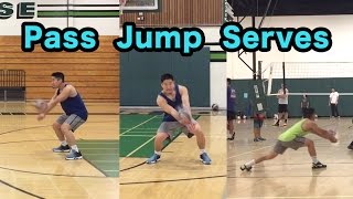 Passing Jump Serves  How to PASS a Volleyball Tutorial [upl. by Froma507]