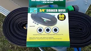 One Stop Gardens Soaker hose how to use quotHarbor Freightquot [upl. by Castara184]